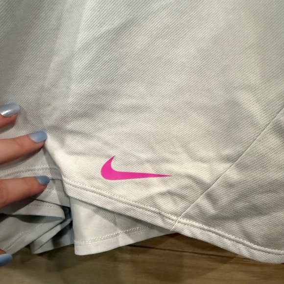 Nike Women's Soft Gray Athletic Shorts - Picture 2 of 4